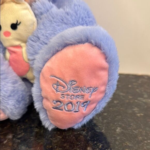 Minnie Mouse Holding Bunny 18” BluePurple 2019 DisneyStore Plush Stuff AnimalToy - Picture 4 of 12